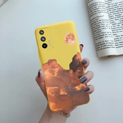 Silicone Matte Phone Case with Bumper Protection for Realme GT 5G(GT Neo) (YellowD02)