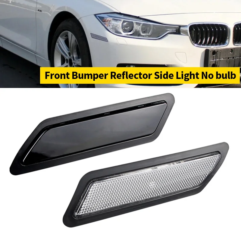 Reflector Lateral De Parachoques Para BMW (varios Modelos 2013-2019) - Lente Transparente - Color Negro, Rojo O Blanco