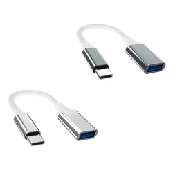 Dual Pack High - Speed USB - C to USB 3.0 OTG Adapter Cable for Smartphones & Tablets (Typec to usb3.0 2pcs)