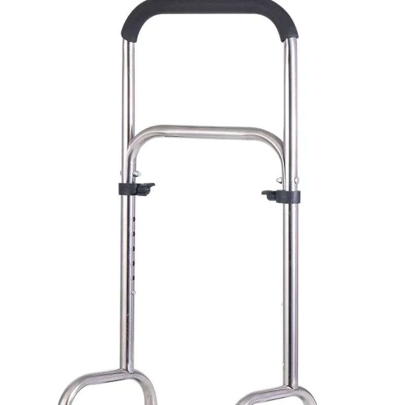 Elderly Bedside Railing Bathroom Toilet Handrail Safety Stand Multifunctional Lightweight Crutch Adjustable Height Support Rod