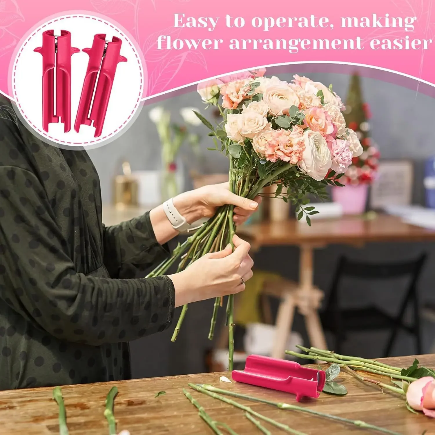 أداة إزالة شوكة الورد مزيل شوكة الورد مقشرة أوراق الشجر مزيل الزهور المنزلية متجر الزهور البستنة شوكة إزالة أداة إزالة الورق