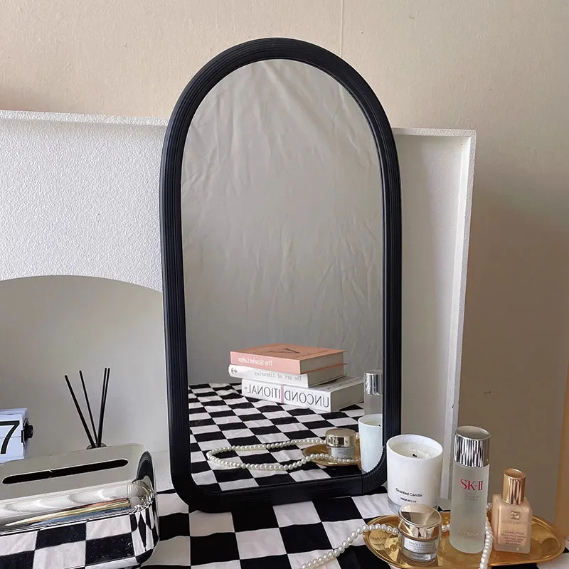 Wall Art Mirror Luxury Bathroom Shower Aesthetic Living Room Garden Tulipanes Hotel Mirror Large Spiegels Bedroom Decoration