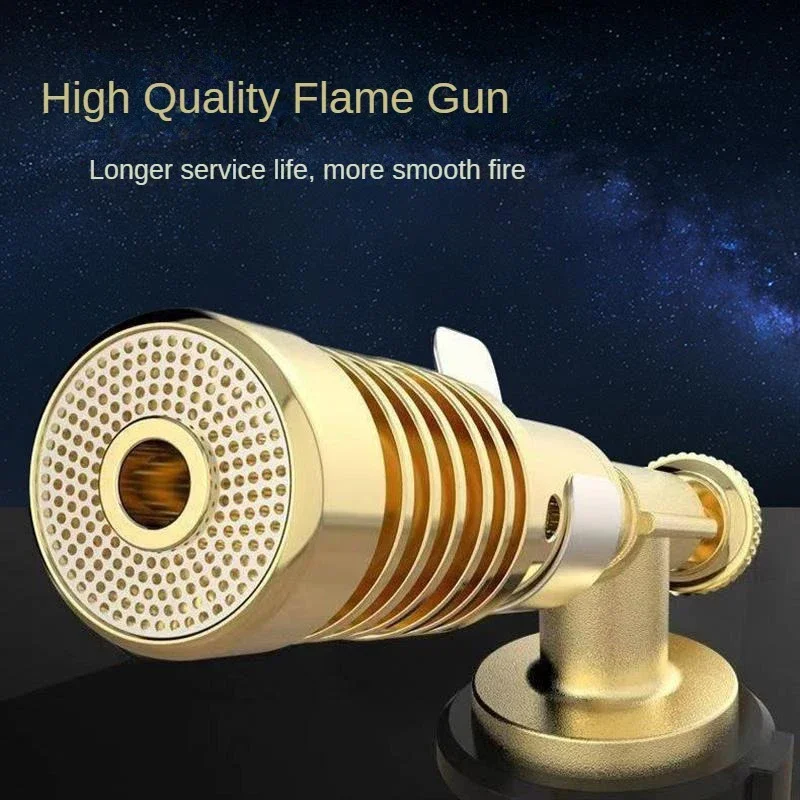 Gas Torch Welding Burner Butane High Temperature Portable Flame Gun Outdoor Camping BBQ