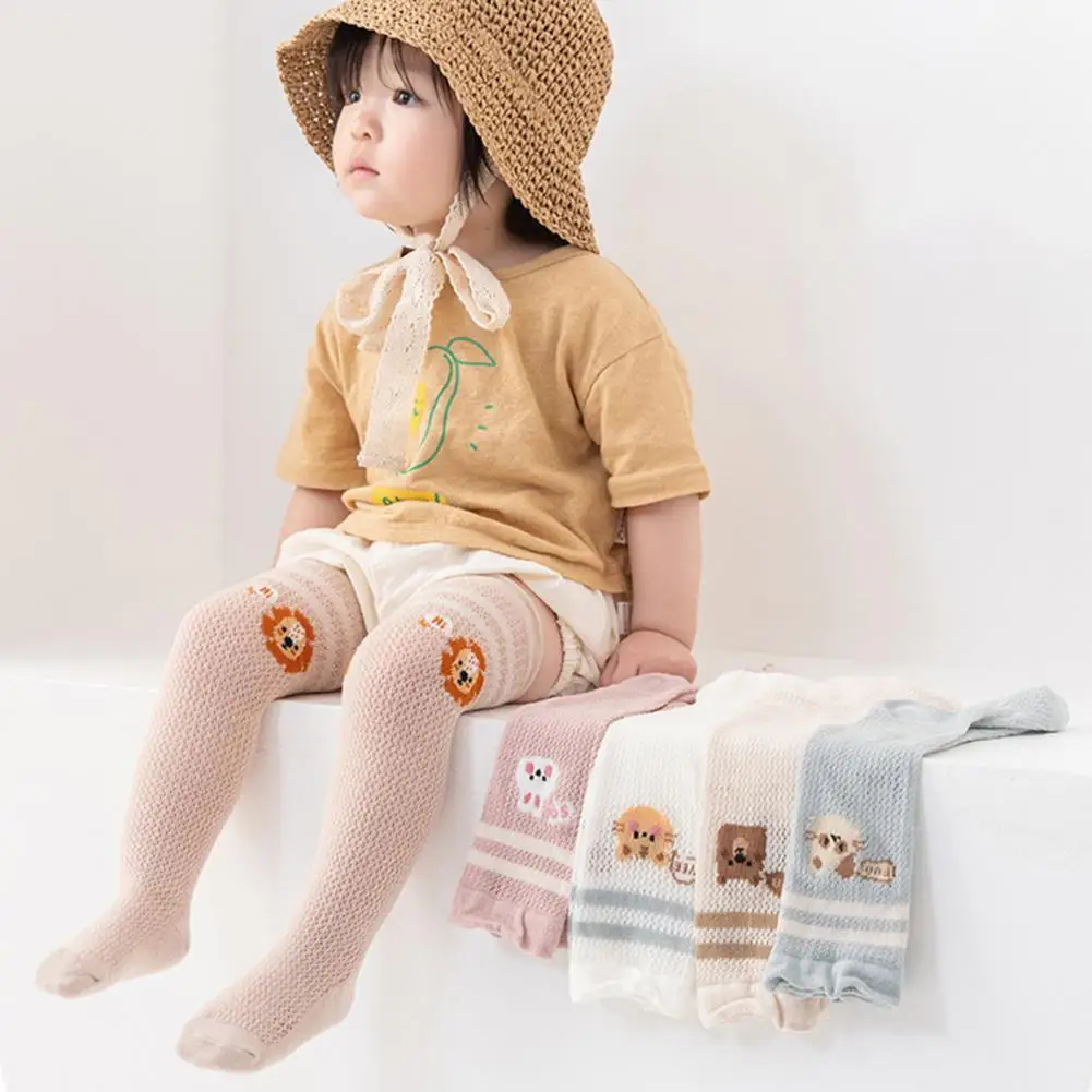 

Тонкие 1 пара милые Мультяшные тигровые узоры полосатые детские длинные носки для пола легкие детские носки мягкие для ежедневного использования