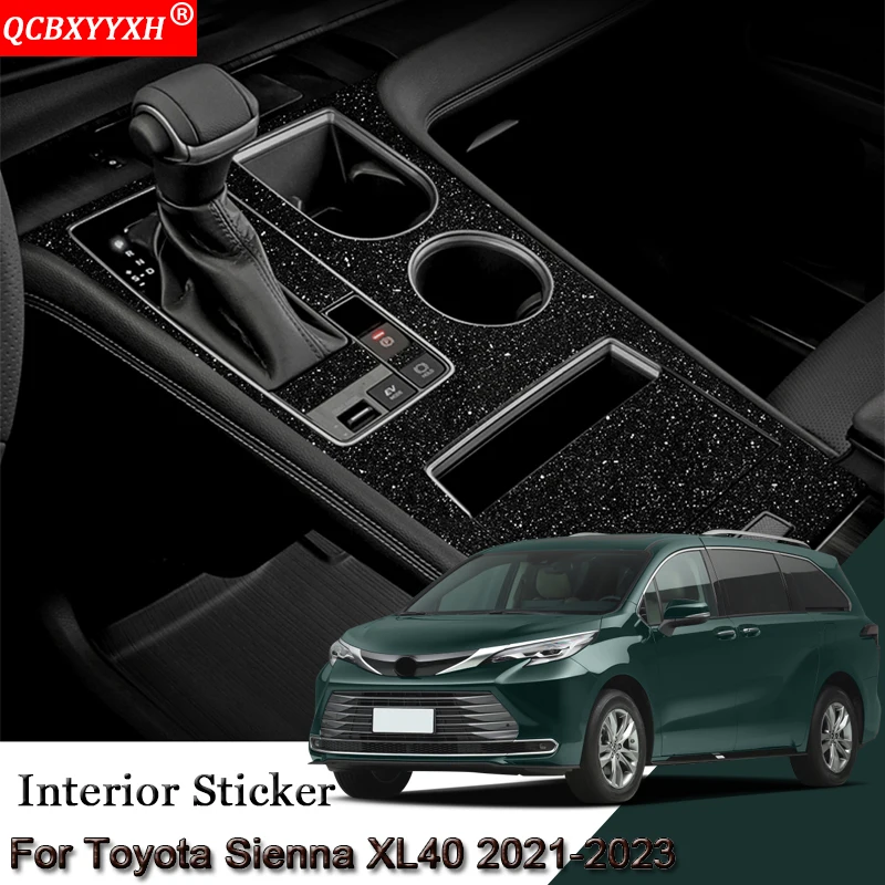 Car Interior Sticker For Toyota Sienna XL40 20212023 Center Console