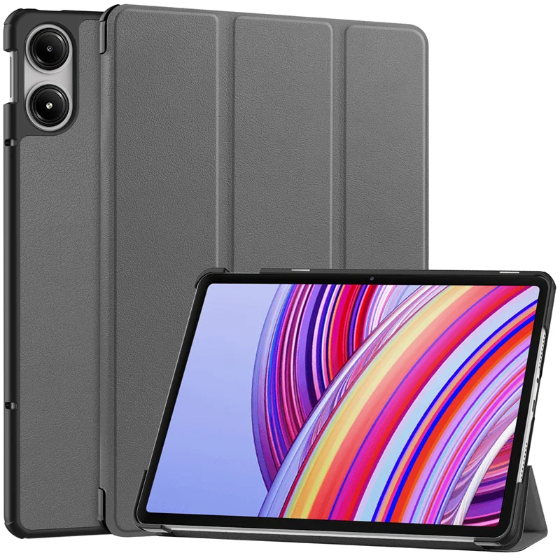 Cute PU Leather Tri-Folding Magnetic Stand Cover