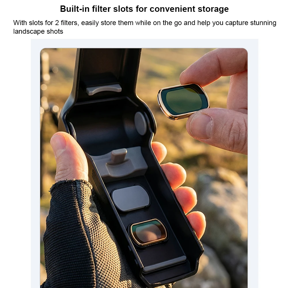 Étui de protection pour DJI Pocket 4, couverture complète, 60g, fentes filtres