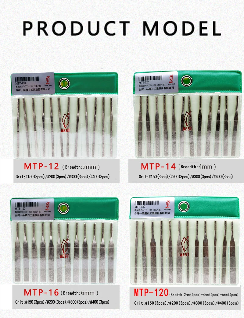 12-teiliges SET BESTES pneumatisches Werkzeug-Feilen-Set MTP-120 Mechanisches Feilen für Formenpolitur, konisches Handfeilen-Set – Detail 8