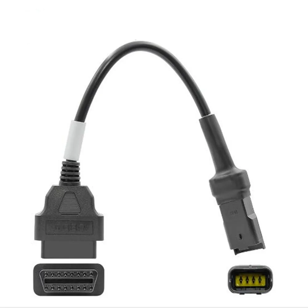 

Ducati 4 Pin Cable Diagnostic 4Pin To OBD2 16 Pin Connector OBD Cable CAN BUS Diagnostic Harness Electronic Cable DCT Motorcycle