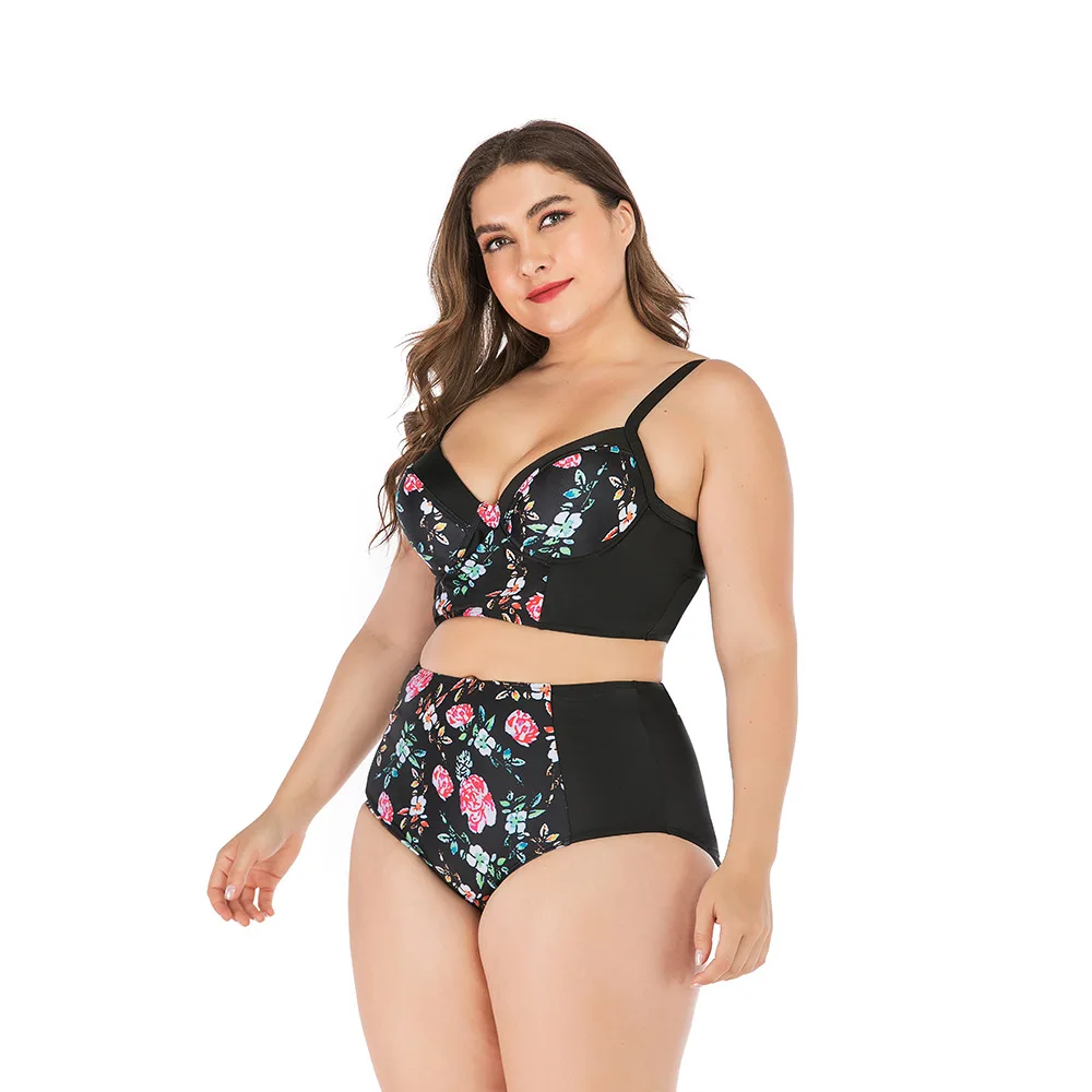 Plus Size Bikini Set Swimwear Women Monokini Sexy Woman Swimsuit 2-Piece Bathing Suit Brazilian Beachwear Swimming Suit