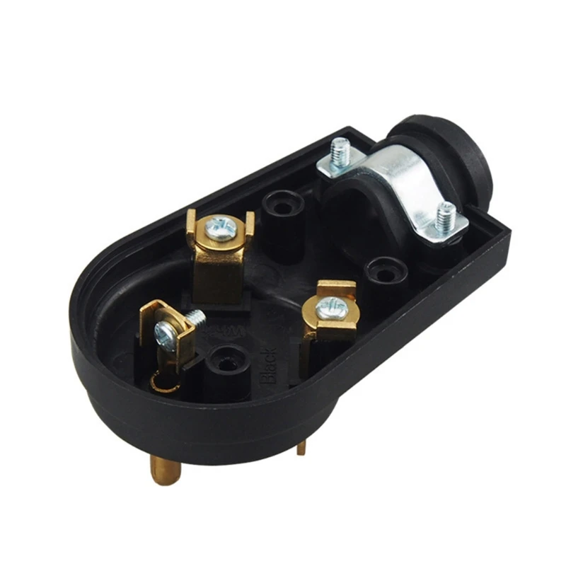 

30 AMP 125V RV Replacement Male Plug with Easy Unplug Design ETL Certified RV Male Plug End for Camper Power Adapter