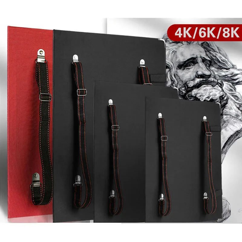 Waterproof Multifunction Sketch Clip 4K Shoulders Drawing Board 6k 8k Children's Sketchpad Large Capacity Art Folder Accessory