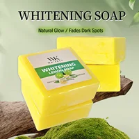 WK JALY Savon blanchissant au citron naturel, nettoyant, réduit les taches noires, l'hyperpigmentation, éclaircit la peau terne pour tous les tons de peau 2