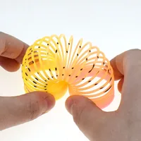 24PCS Rainbow Magic Springs Circle Toys Kids Birthday Party Favors Guests Giveaway Small Gifts Pinata Fillers Flexible Funny Toy 3