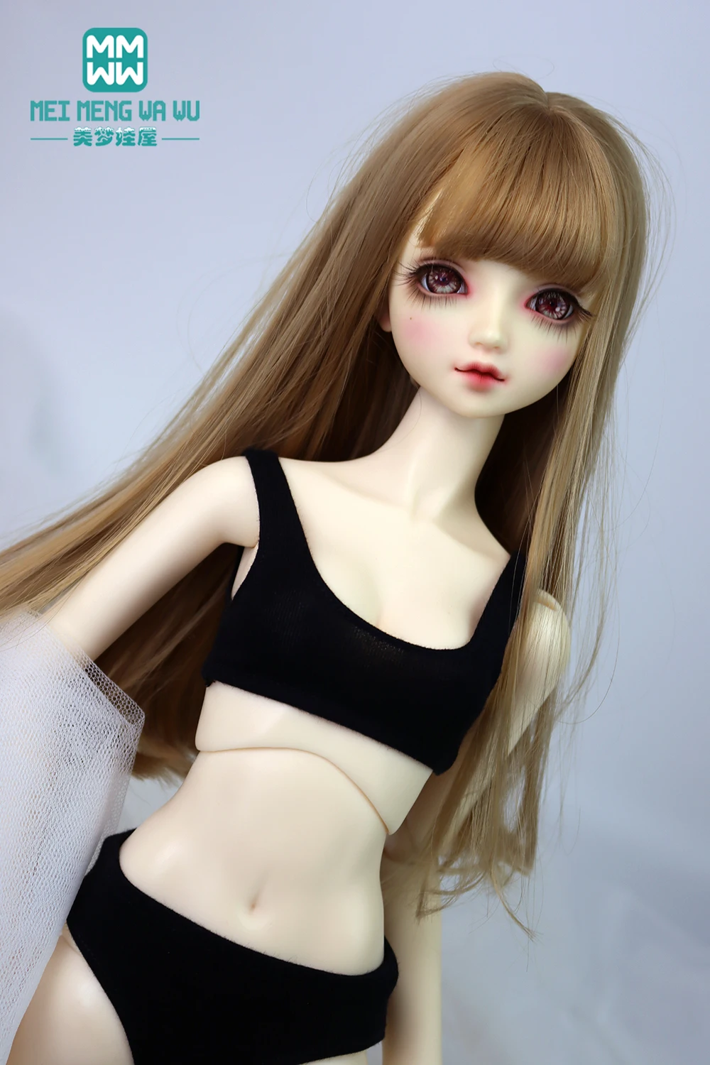Passend für 28–60 cm große Puppen, 1/3, 1/4, 1/6 SD, DD, MSD, YOSD, BJD, Puppenzubehör, modisches Hosenträger-Unterwäsche-Set – Detail 38