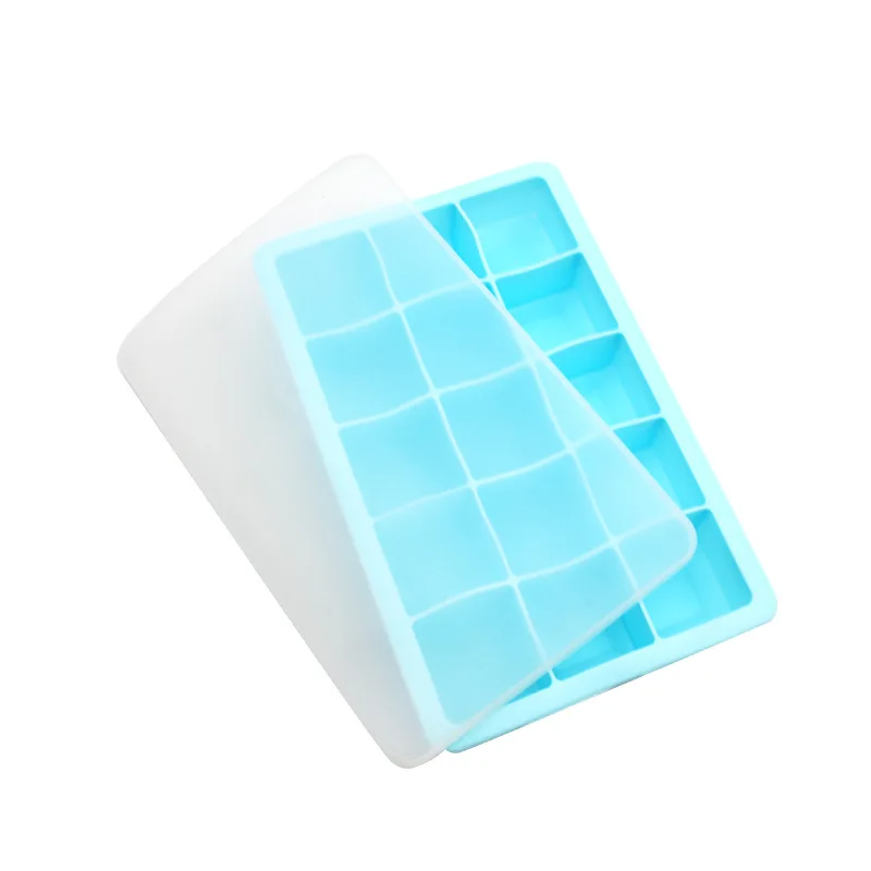 15 grid silicone ice grid creative home DIY ice block mold with cover ice making mold 3