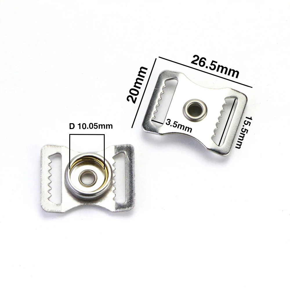 Football Helmets Buckle Repair Kit Stainless Steel Sports Helmets Buckle Helmet Chin Strap Adapter for Baseball Hockey Football helmet repair kit