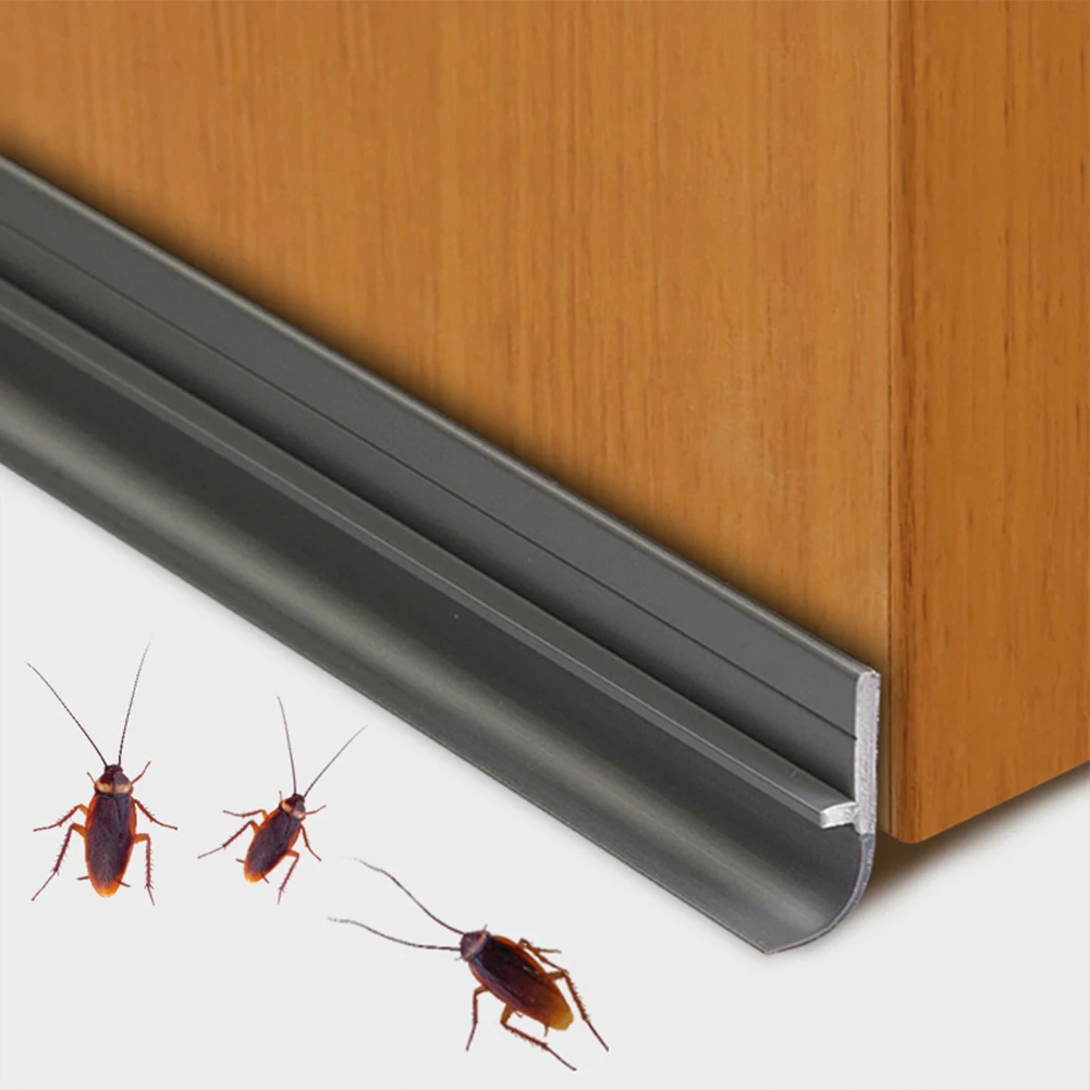 Door Bottom Seal Strip Weatherstrip Under Door Draft Stopper Windproof Seal Strip Protector Doorstop Blocker Hardware