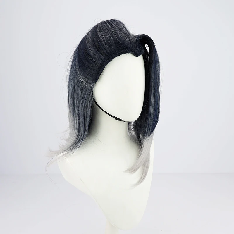 

Valorant Fade Anime Costume Cosplay Wig Hair Wigs Halloween+ Ponytail+Wig Cap