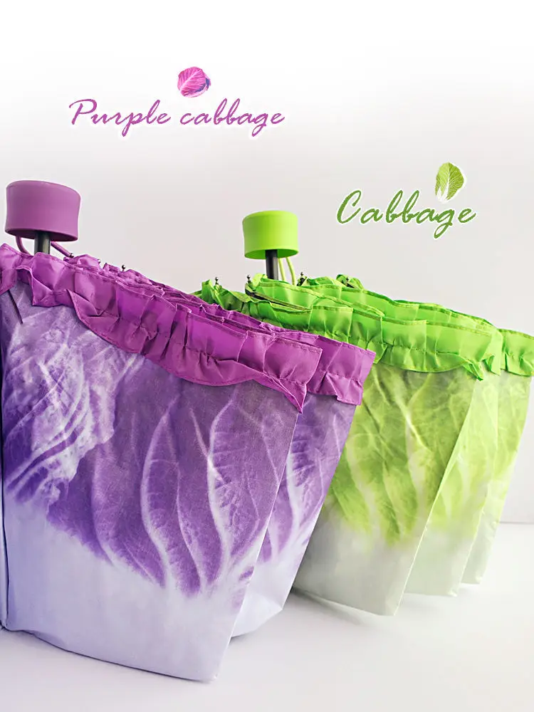 Lettuce Shaped Compact Umbrella