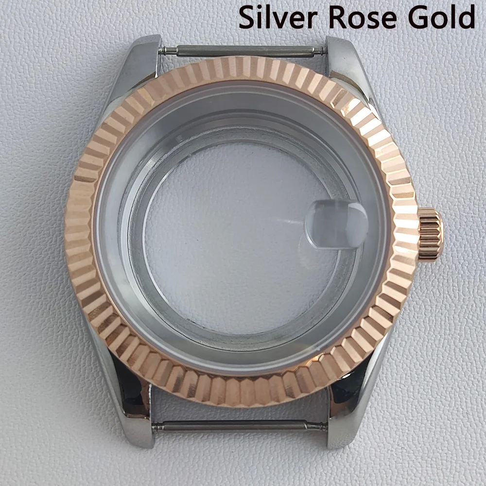 41mm Stainless Steel Sapphire Glass Watch Case - Men's Accessory
