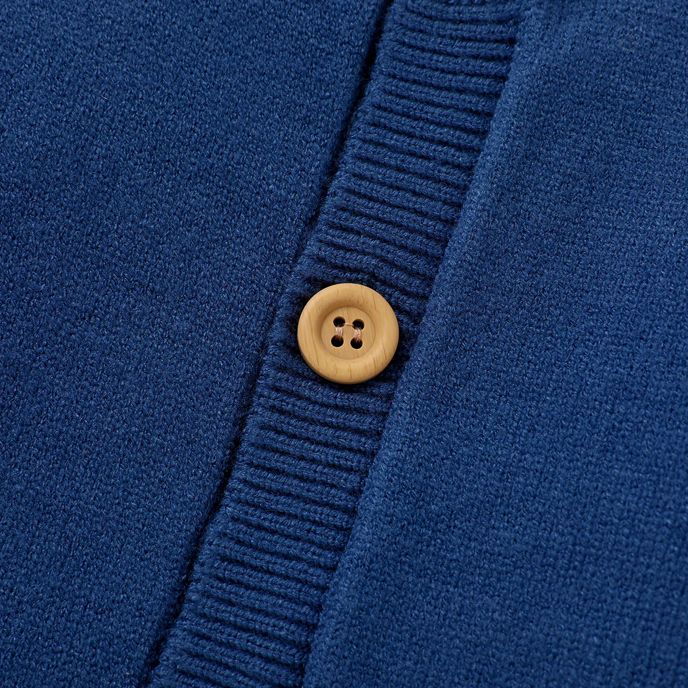 Knit Sweater PatPat Medium Thick School Style Boys' Solid Sweater with Secret Button Casual/Outdoor Solid color Soft and Comfortable