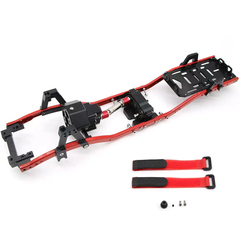 

Metal frame 313mm wheelbase front gearbox CNC chassis For 1/10 Rc Crawler Car Axial Scx10 D90 Traxxas Trx4 Trx4m D12 Upgrade