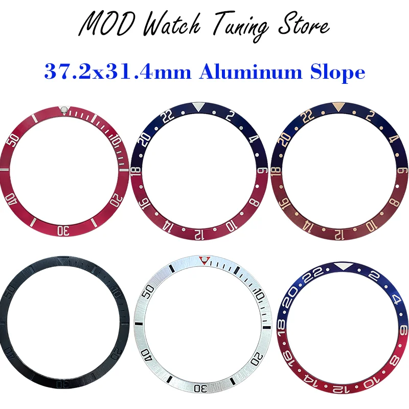 Seiko Mod 37.2*31.4Mm Inserto Per Lunetta In Alluminio Per Tudor Pelagos Lhd Fxd Parti Della Cassa Dell'Orologio Da Uomo Custodia Per Orologi Da Immer