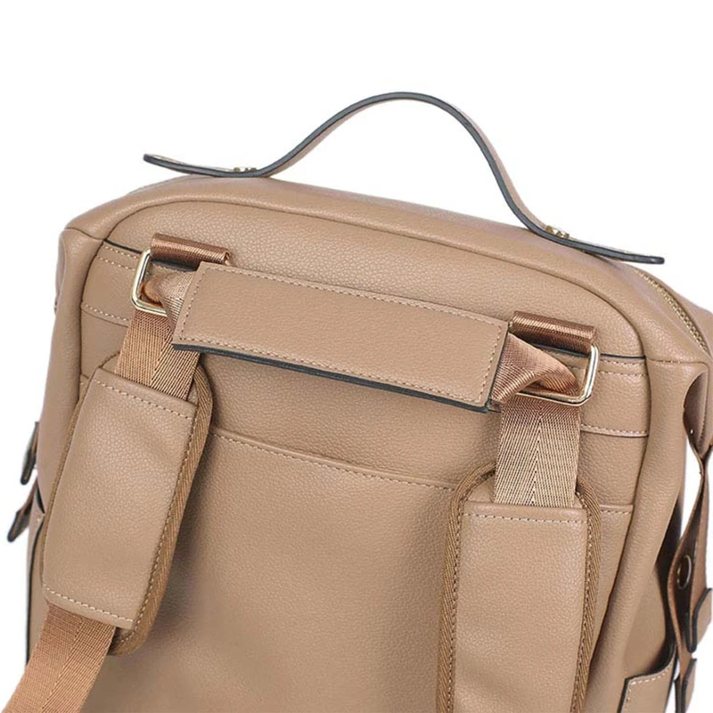 Mommy bag pu mommy backpack mother baby skin leather double shoulder bag baby diaper travel storage stroller diaper bag maternity bag diaper backpack