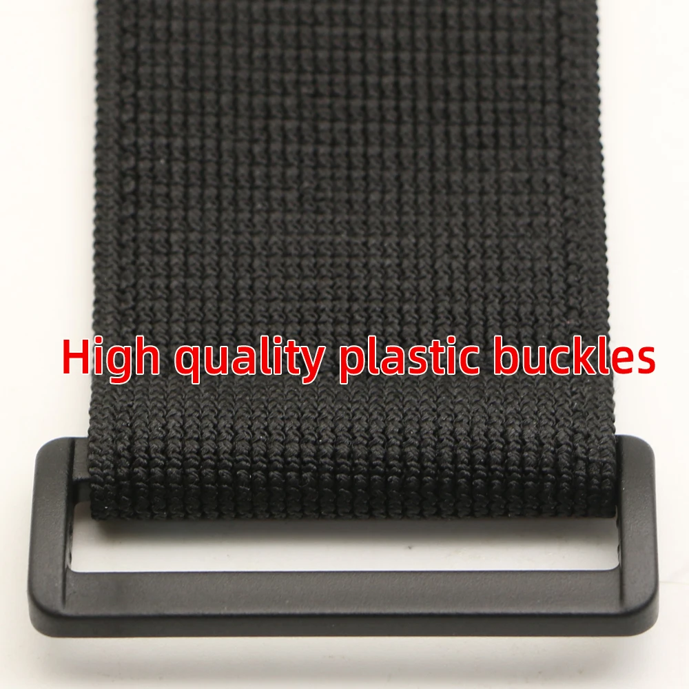 Elastic Band Hook and Loop Customizable Straps with Reverse Buckle System