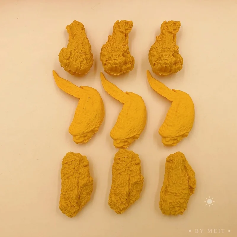 창의적이고 맛 좋은 프라이드 치킨 부드러운 고무 지우개, 귀여운 학교 사무용품, 학생용 멋진 경품 문구, 한국어, 1 박스