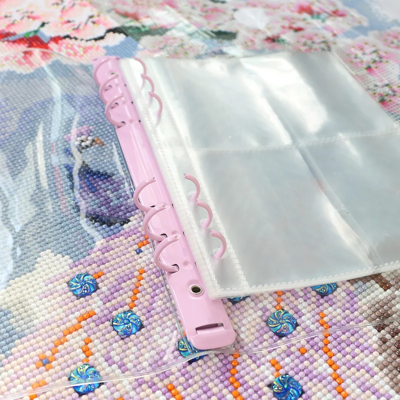Diamond Painting Storage Containers Bead Storage Book Binders With DIY Craft Bag Number Stickers Diamond Art Accessories