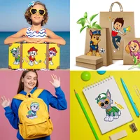 8/16 ورقة جعل وجه باو دورية لغز ملصقات الكرتون لتقوم بها بنفسك رايدر تشيس تجميع بانوراما الاطفال لعبة الأطفال الأولاد لعبة حفلة هدية 6