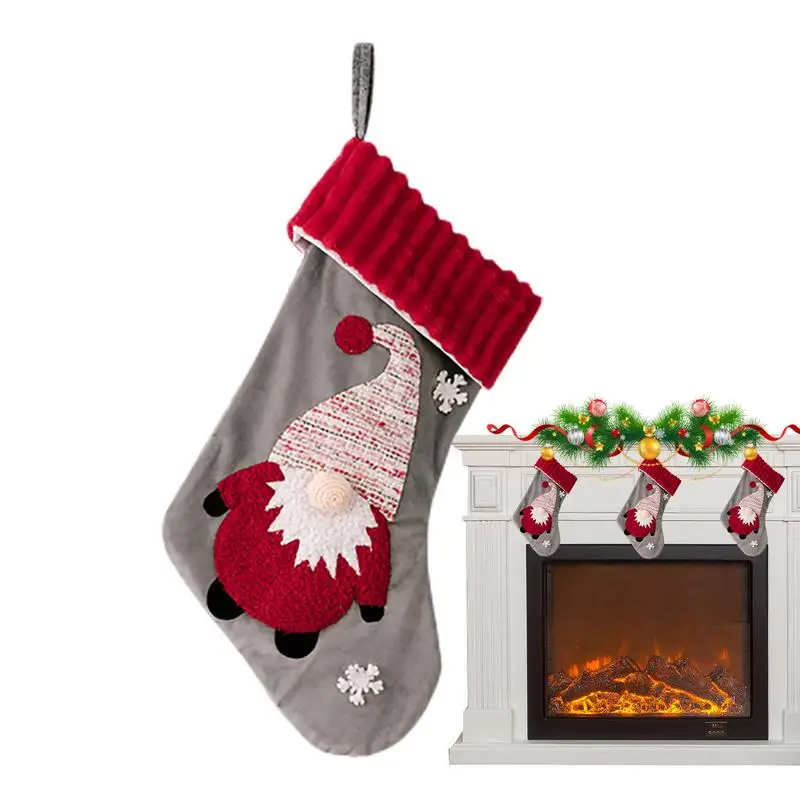 

Рождественские чулки, Чулки, Подарочный пакет, подвески для камина, Рождественская тема, 3D подарок ручной работы, сумка для хранения для семьи, Рождественская часть