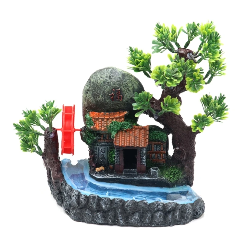 

N0HB Aquariums Decorations Rockery Landscaping Resin Craft Rockhill for Fairygarden