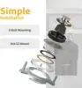 Disposal 3/4 HP for Kitchen sink Quiet with Stopper Power Cord, Easy install, Continuous Feed Food Waste Disposer 5