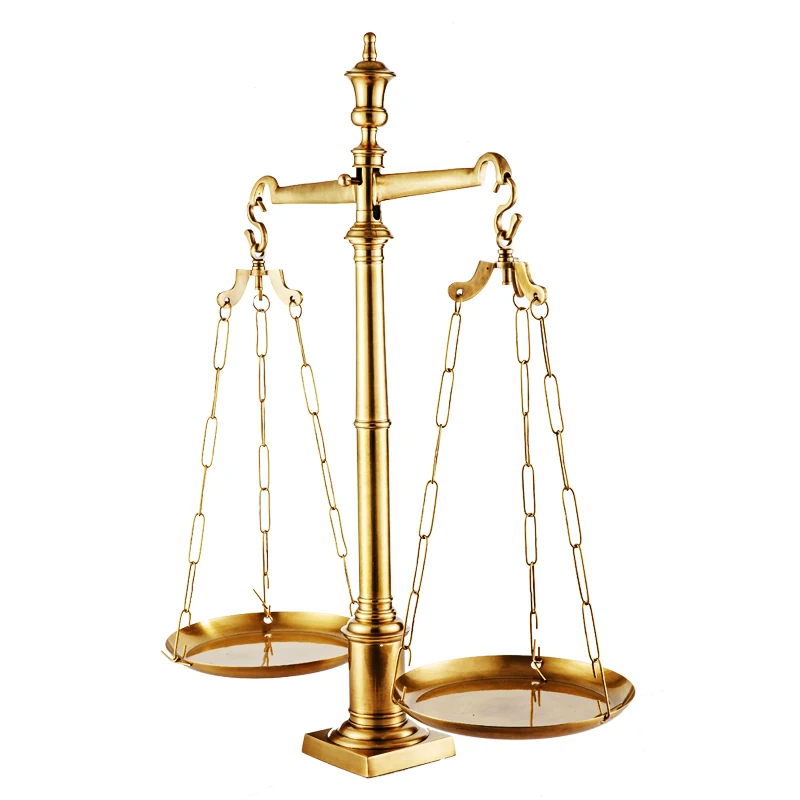 

decorative brass Balance Scales ornaments accessories for office hotel and living room