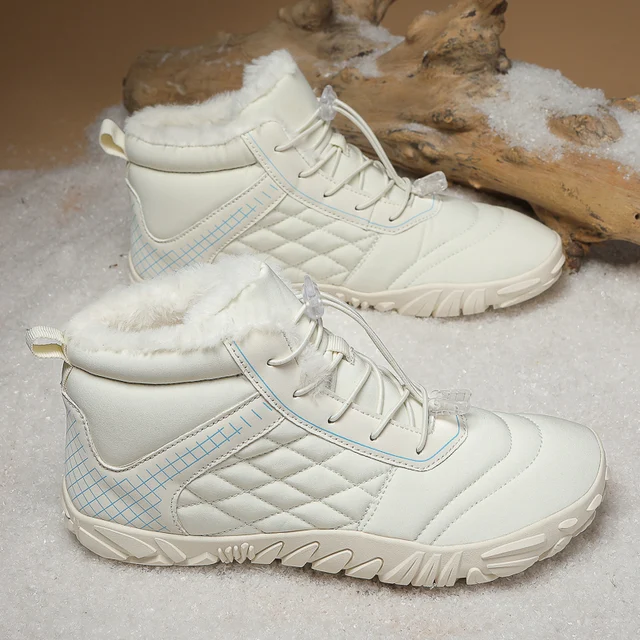 Men's Fleece-Lined Warm Casual Snow Boots, Comfortable and Warm Lining, Non-Slip and Wear-Resistant Soles, Suitable for Outdoor Activities, Snow and Other Scenes