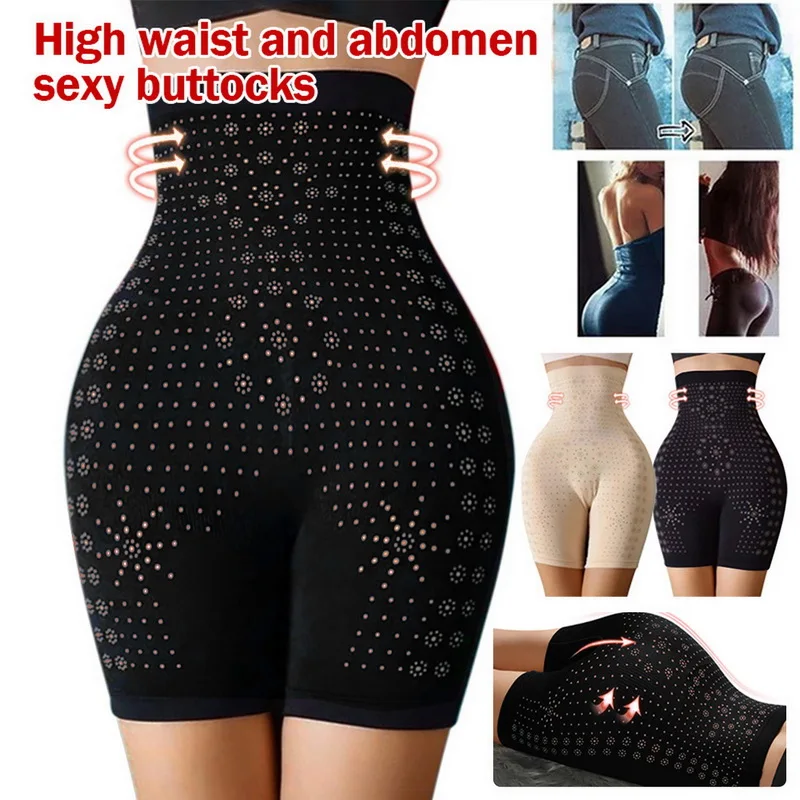 High Waist Fiber Restoration Shaper Tummy Control Shapewear Thigh Slimming  Waist Trainer Underwear For Women Bodyshaper Panties - AliExpress