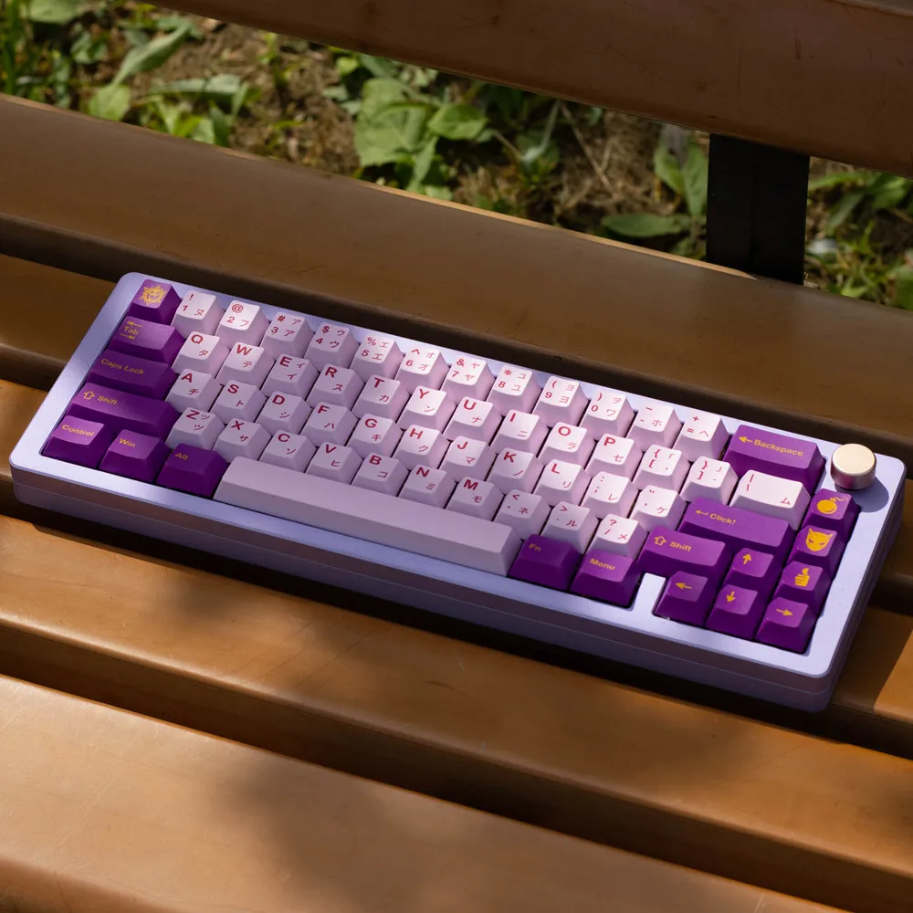 Gmk-deathly Queen Kit de Teclado Mecânico Conjuntos de Perfil Cereja Pbt Keycap Sublimação Dye 98 Padrão 142 Chaves - Imagem 6