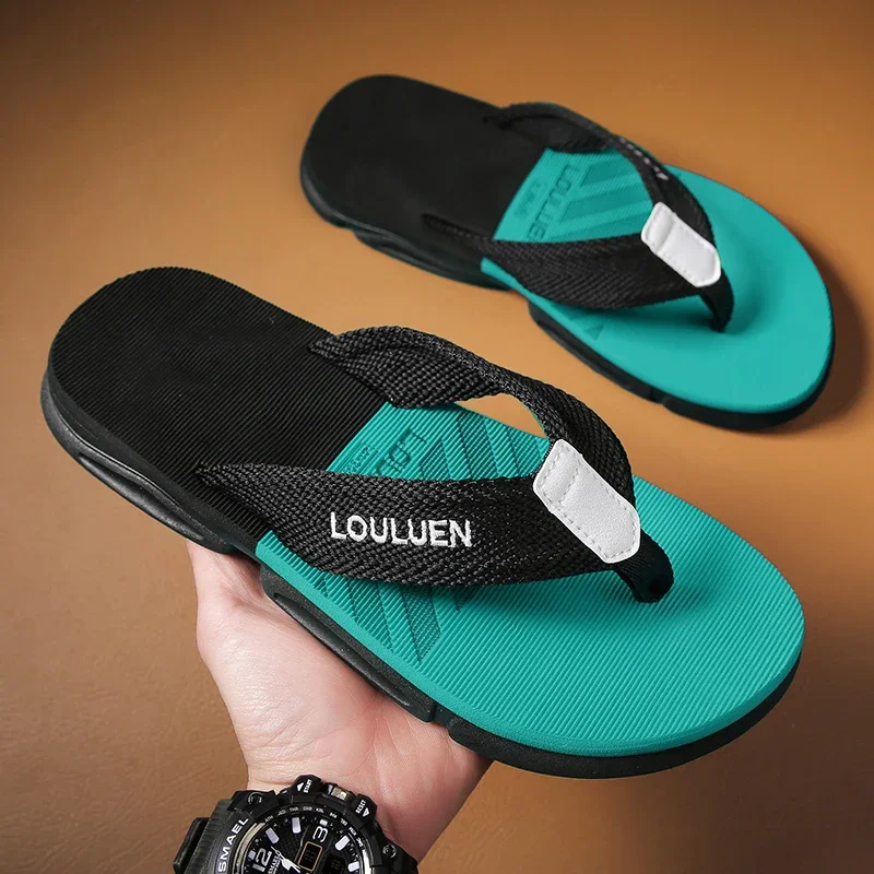 High quality brand men flip flops summer beach flip flops men fashion breathable casual men Beach slippers summer outdoor