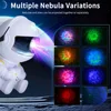 Starry Sky Projector LED Night Light Astronaut Lamp Star Light Rotation Ceiling Lamp Decoration For Bedroom Decoration Gift 2