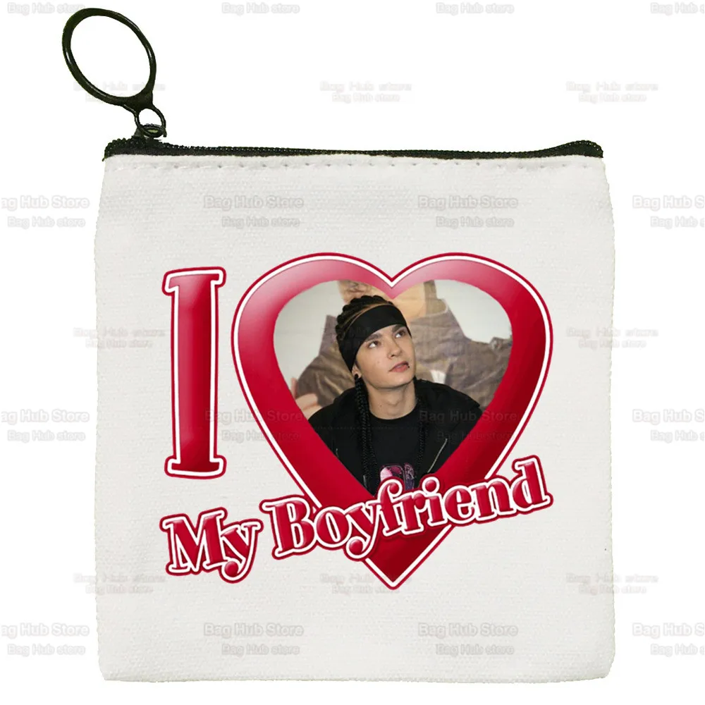 

Tokio Hotel Group Rock Music Y2K Aesthetic Coin Purse Mini Wallet Change Pouch Household Keys Card Storage Card Bag Zipper
