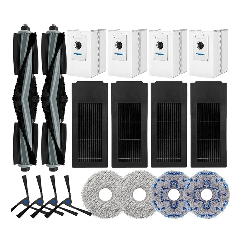 

Запасные части для робота-пылесоса ECOVACS DEEBOT X2 Omni/X2/X2 Pro/DEX86, основная резиновая щетка, боковая щетка, фильтры НЕРА