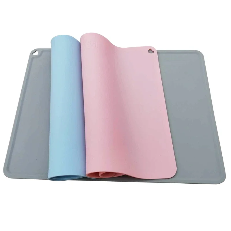 Pet Mat Waterproof Non-slip For Cat Color Silicone Food Bowl Cushion Puppy Kitten Drinking Water Pad Dog Feeding Tray Easy Clean