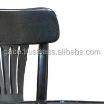 ארון עץ מוצק לכלי שולחן וכלי זכוכית בצבע חום כהה