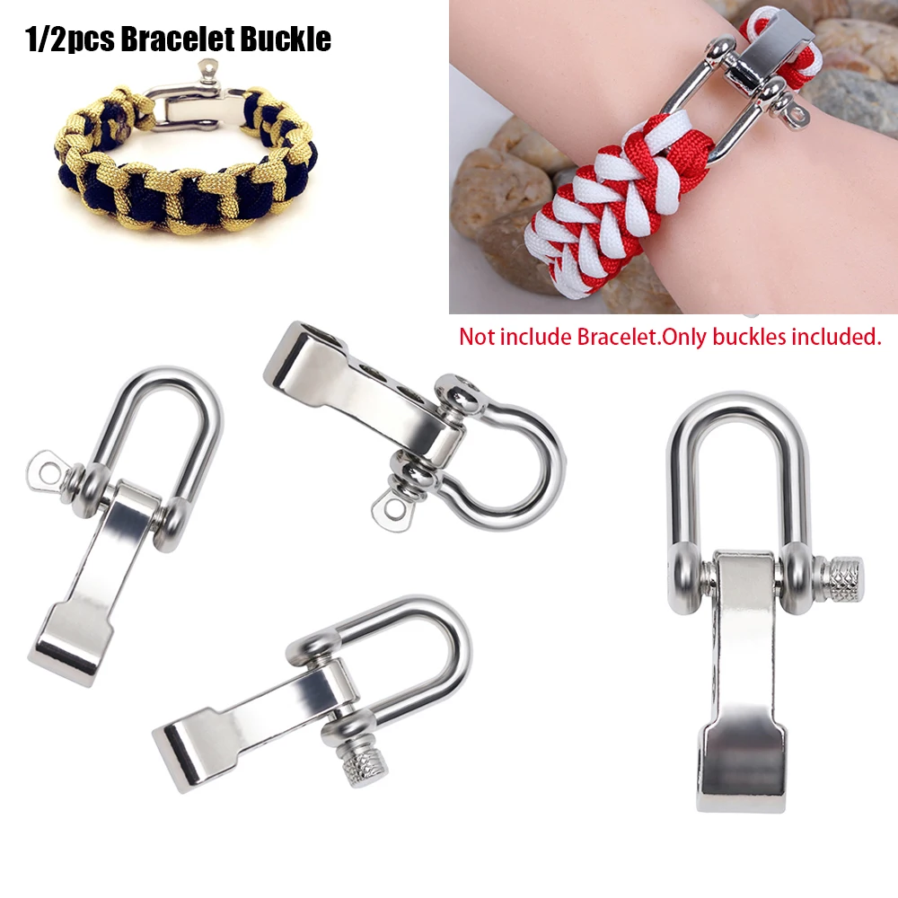 

Screw Pin Survival Rope Paracords Paracord Bracelets accessories U-Shaped Shackle Buckle O-Shaped Bracelet Buckles