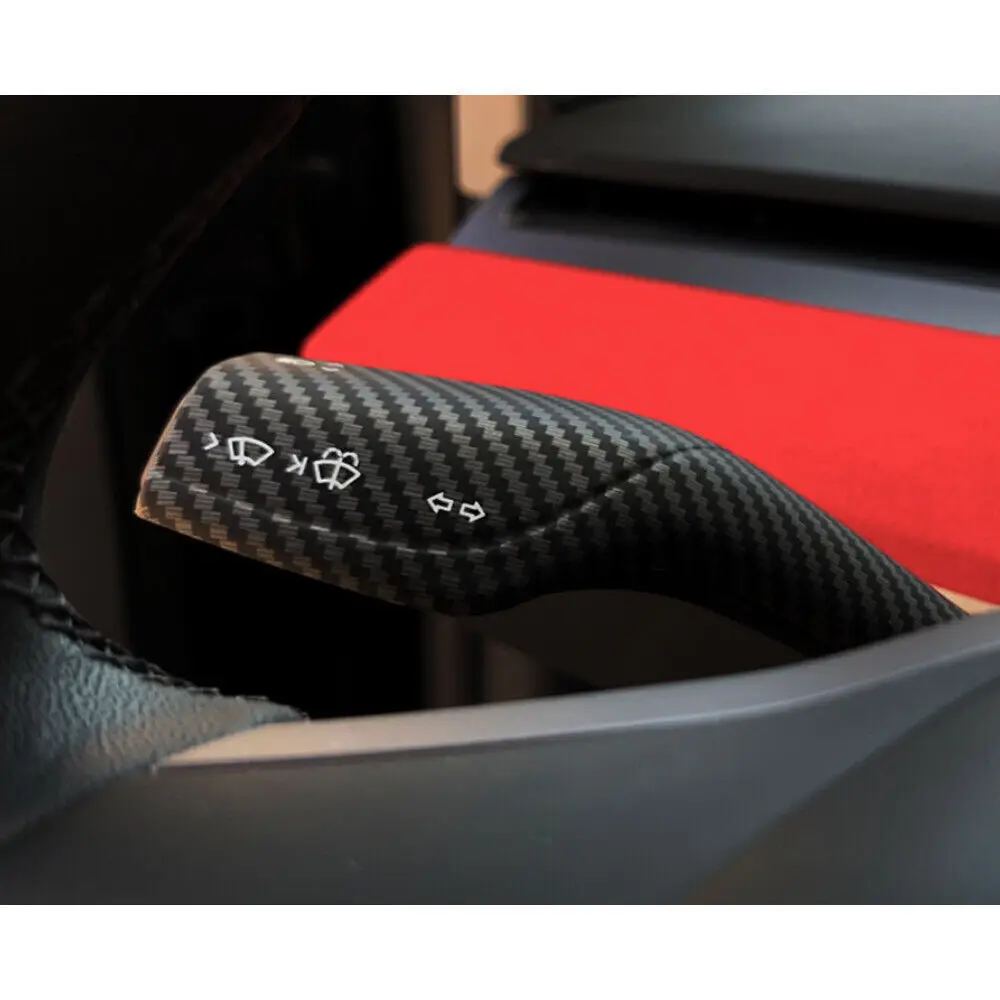 

Matte Carbon Fiber Wiper Shift Lever Cover Trim For Tesla Model 3 Y 2017-2023