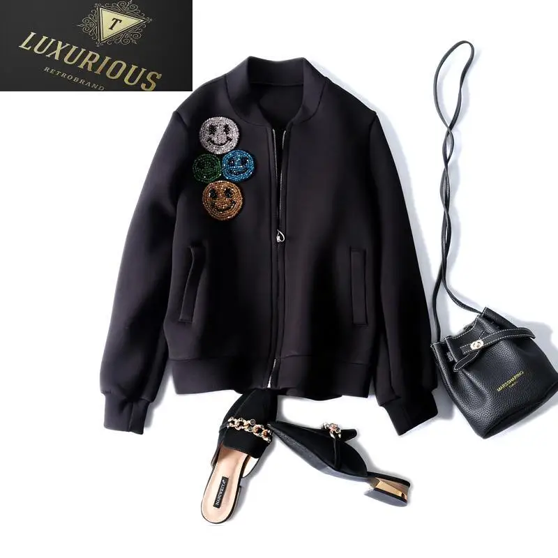 

Winter Jackets For Women 2023 Casual Full Sleeve Solid Stand Zipper Slim Standard Autumn Jacket 3XL