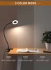 Desk Lamp, [3 Color Modes & 10 Brightness] LED Reading Light with Clamp, Flexible Gooseneck Book Light for Kids Reading Book 2